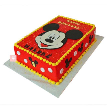 Disney Mickey Mouse Flower Cake by Spring Cypress Flowers