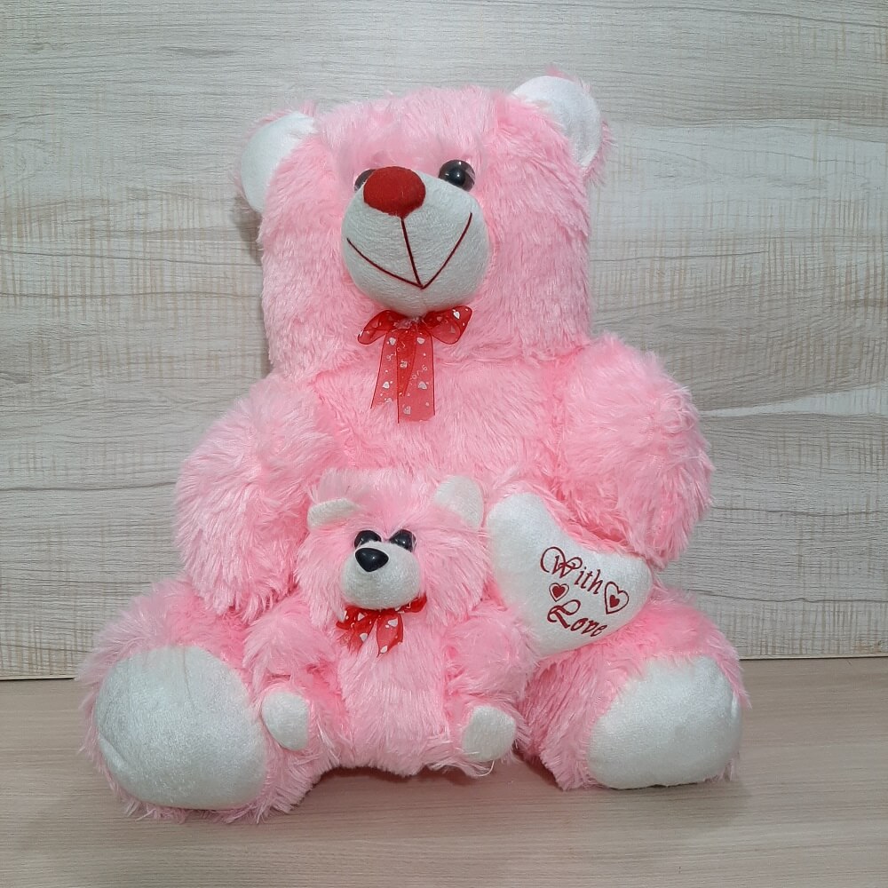 baby pink colour teddy bear