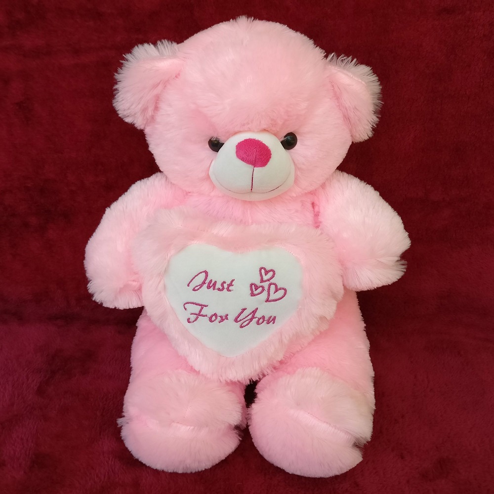 baby pink colour teddy bear