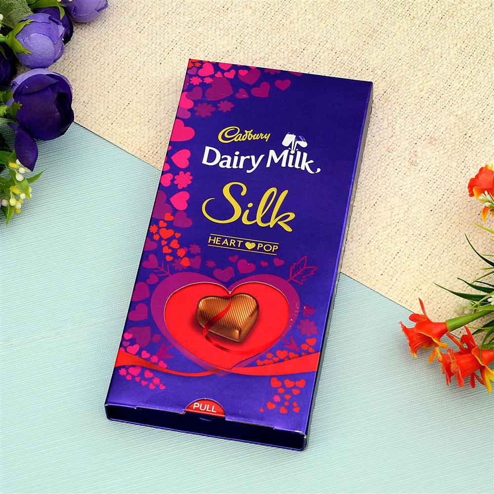 Gifts :: By Type :: Chocolates :: Dairy Milk Silk Heart Pop Chocolates