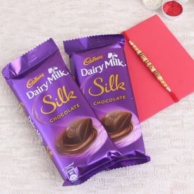 Cadbury Silk With Single Rakhi