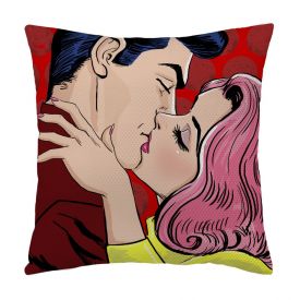 True Love Kiss Comic Cushion Cover