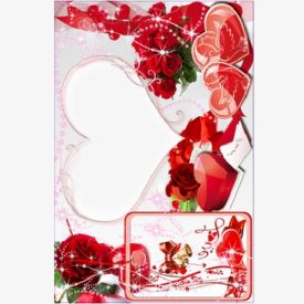 heart shape photo frame