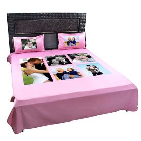 PERSONALIZED BEDSHEET WITH 5 SETS OF PICTURES