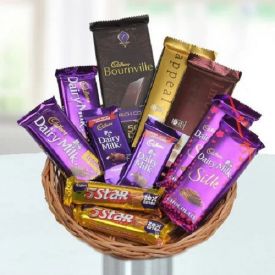 Mixed Chocolates with basket