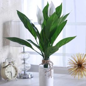 Green Plastic Miniature Artificial Plant