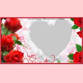 heart shape photo frame