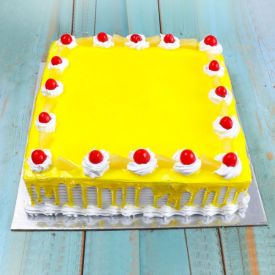 Square Sweet Pineapple Cake