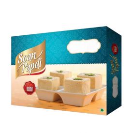 Soan papdi With Yellow & White Roses