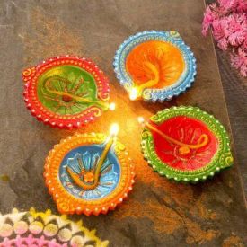 Set of 4 Decorative Diya's