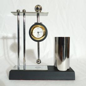 Unique Pen Stand with Clock