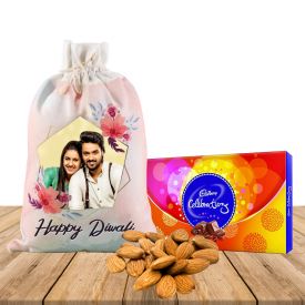 Almond in personalized Potli