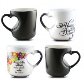 Heart Handle Black Magic Mug