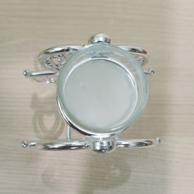 Heart shaped Silver Candle