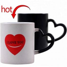 Love Black Magic Mug heart handle