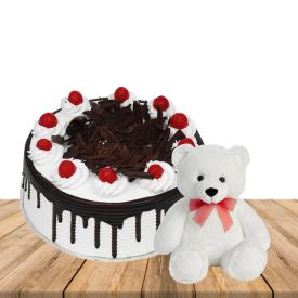 Girly Teddy Bear Birthday Cake Online | YummyCake