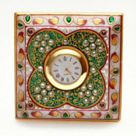 Square Clock (Marble)