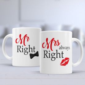 Mr & Mrs Right Mugs