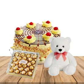 Teddy bear, 24 pcs rocher ferrero