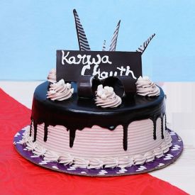 Karwa Chauth Choco Cake