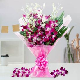 Wonderful Gift of Orchids Bouquet