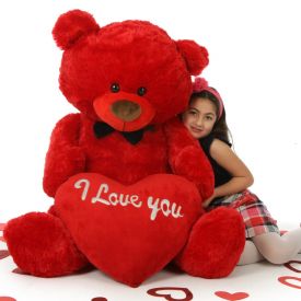 RED HOT VALENTINE?S DAY GIANT TEDDY BEAR
