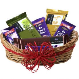 Basket of mix chcoclates