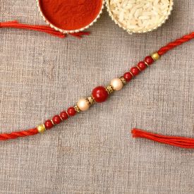 Beautiful Red Stone Rakhi