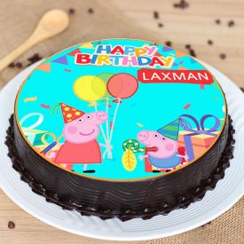 Chocolaty Peepa pig Cake