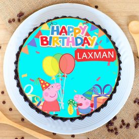 Chocolaty Peepa pig Cake