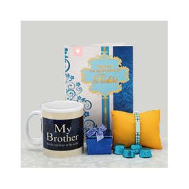 Coffee Mug, Greeting Card and Chocolates