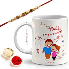 Rakhi with White Mug