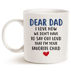 I love you Dad white mug