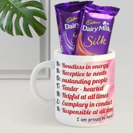 mug with dairy milk silk