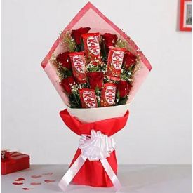 Roses & Nestle Choco Bouquet