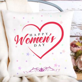 white cushion for women's day