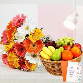 Gerbera with Fruits Combo