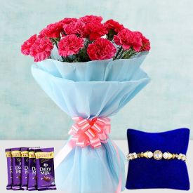 Pink Carnation N Rakhi