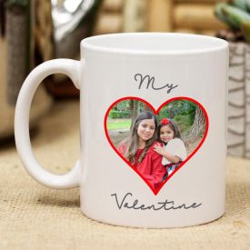 Personalized you are my valentine day mug