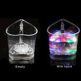 Heart Shape Blinking Led Glass Cup