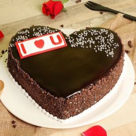 Heart Truffle Cake