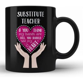 Best substitute teacher mug