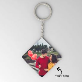 Wooden Key Chain Personalized With Photo
