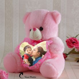 Photo Personalized Teddy In Pink