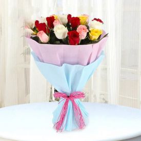 Beautiful fresh roses arrangement