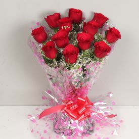 12 Red Roses Bunch