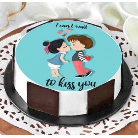 Valentine Special Photo Cake