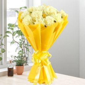 Yellow Carnation Bunch