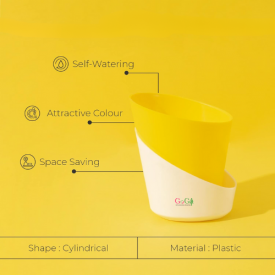 3 Pcs Yellow Self watering pot