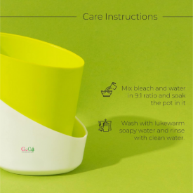 5 Pcs Parrot Green Self watering pot